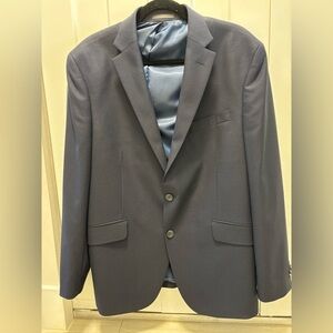 Kenneth Cole Reaction Mens Blue Techni-Cole Blazer Suit Jacket Sz 44R